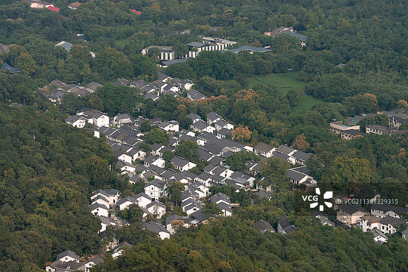 杭州西湖灵隐景区乡村秋天图片素材