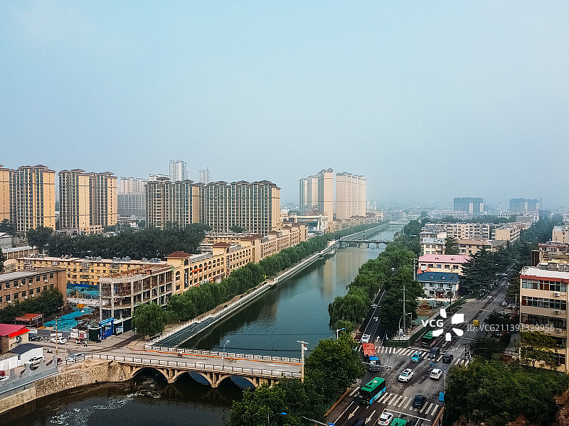 井陉县 韩信公园 明珠商城 虹桥街 阳光大厦图片素材