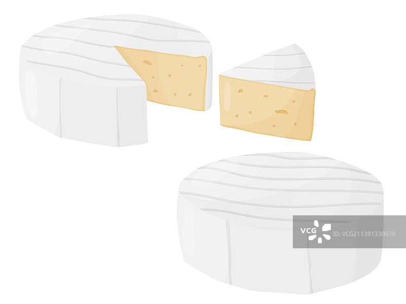 卡门培尔软奶酪块农贸市场产品图片素材