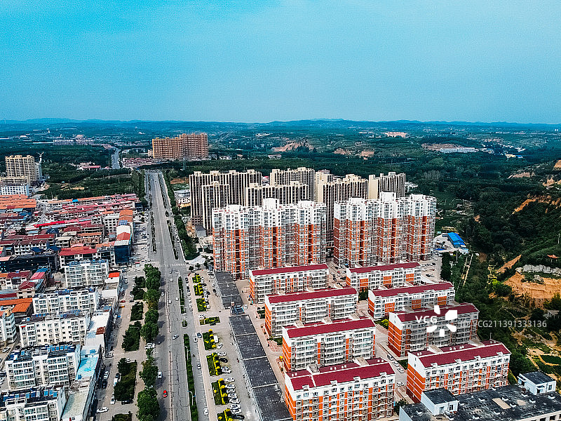 寿阳县 朝阳街 森林公园 明月广场 滨河公园 航拍图片素材