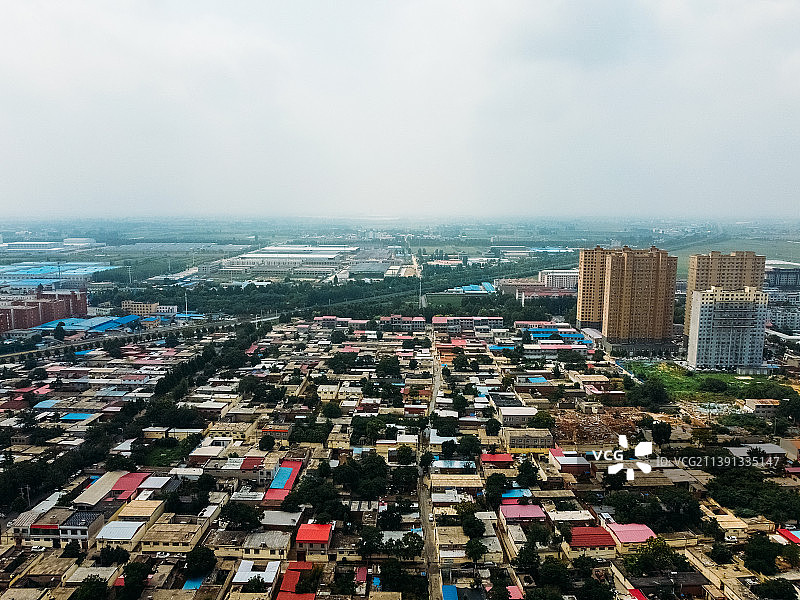 新乐市 长寿路 市医院 伏羲公园 航拍图片素材