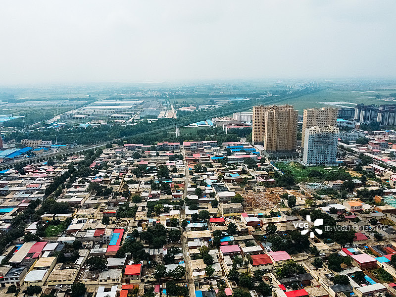 新乐市 长寿路 市医院 伏羲公园 航拍图片素材