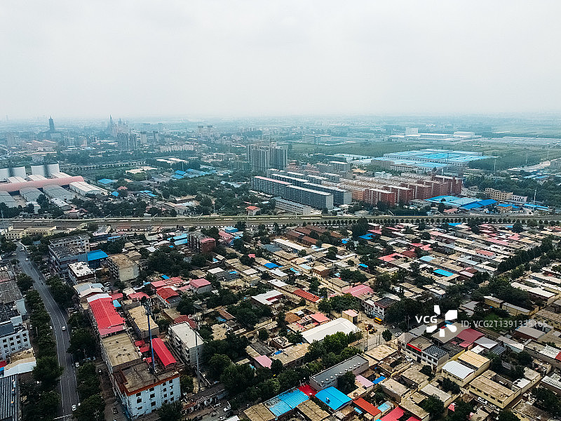 新乐市 长寿路 市医院 伏羲公园 航拍图片素材