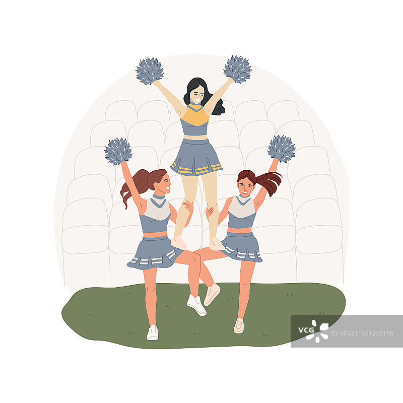 啦啦队卡通形象图片素材