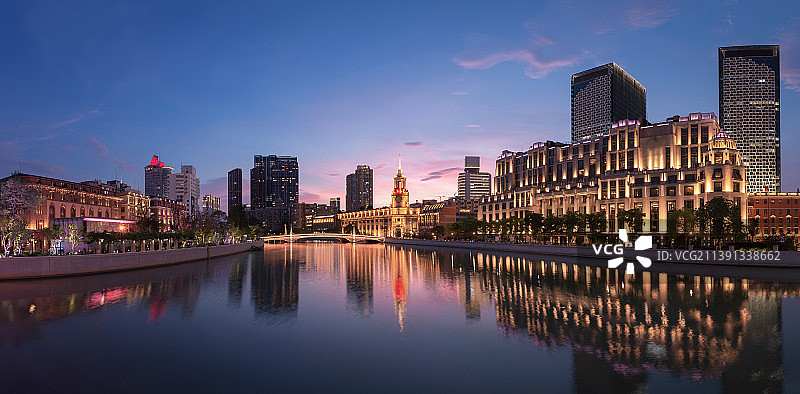 上海邮政博物馆晚霞全景图片素材