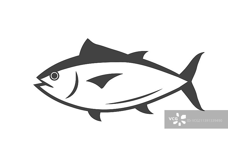 金枪鱼标志轮廓图片素材
