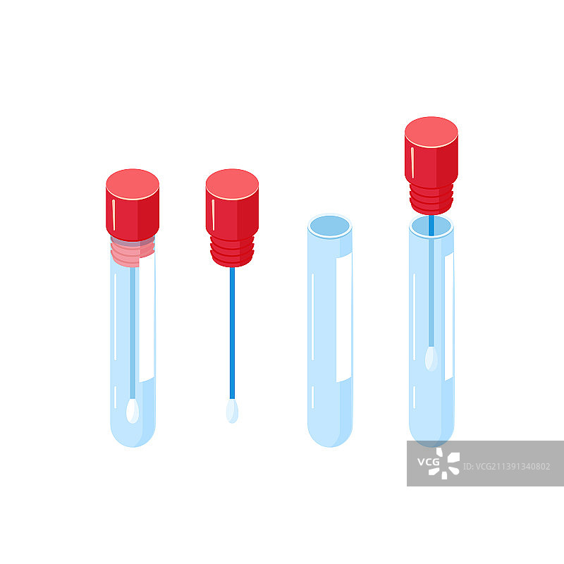 扁平风格PCR检测图标图片素材