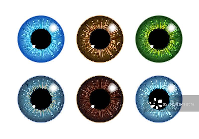 眼睛logo虹膜瞳孔图标扁平健康医院图片素材