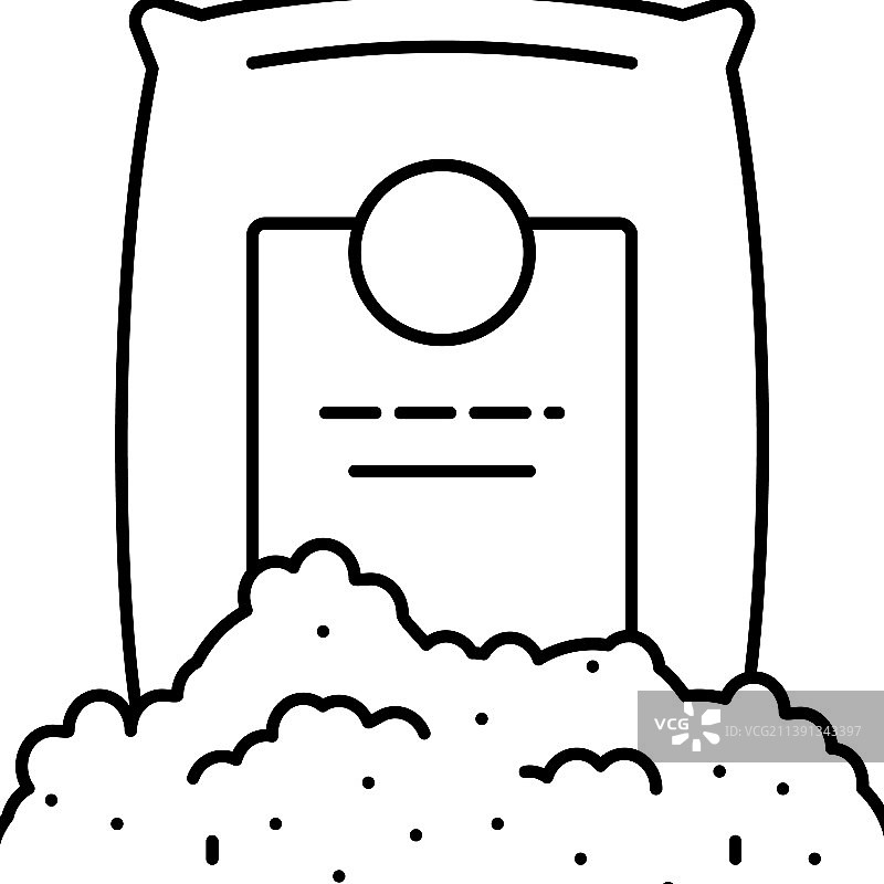 玻璃生产线图标的石英砂开采图片素材