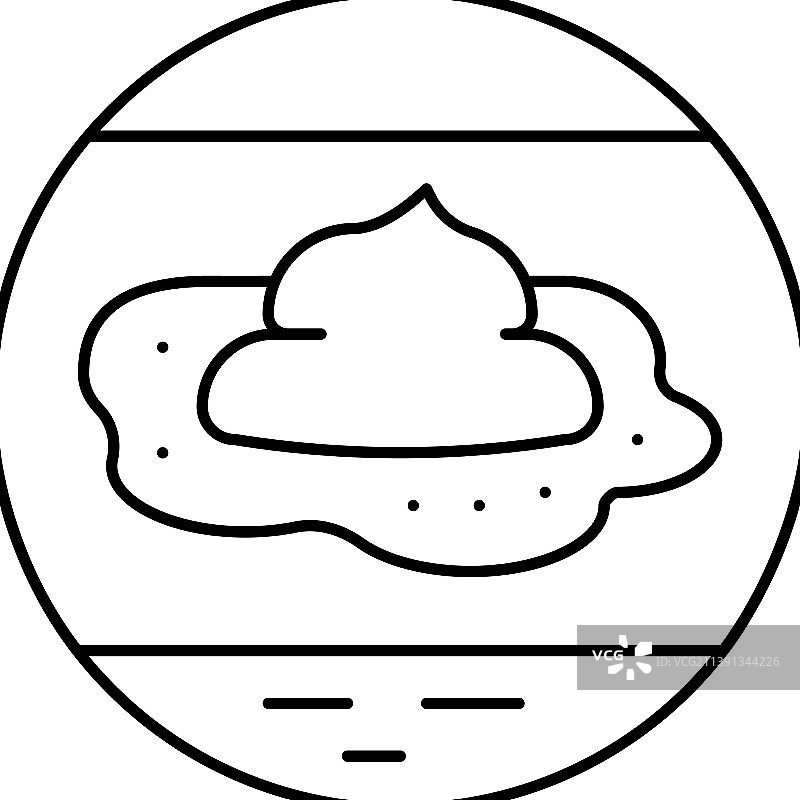 治疗湿疹的药膏线性图标图片素材