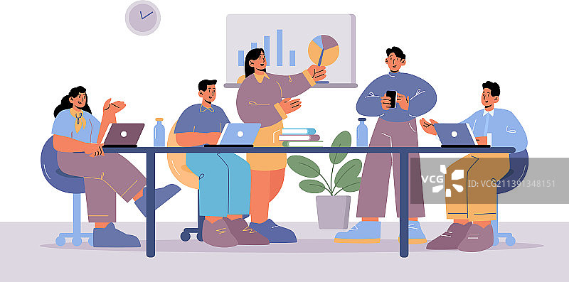 办公室会议室商务会议图片素材