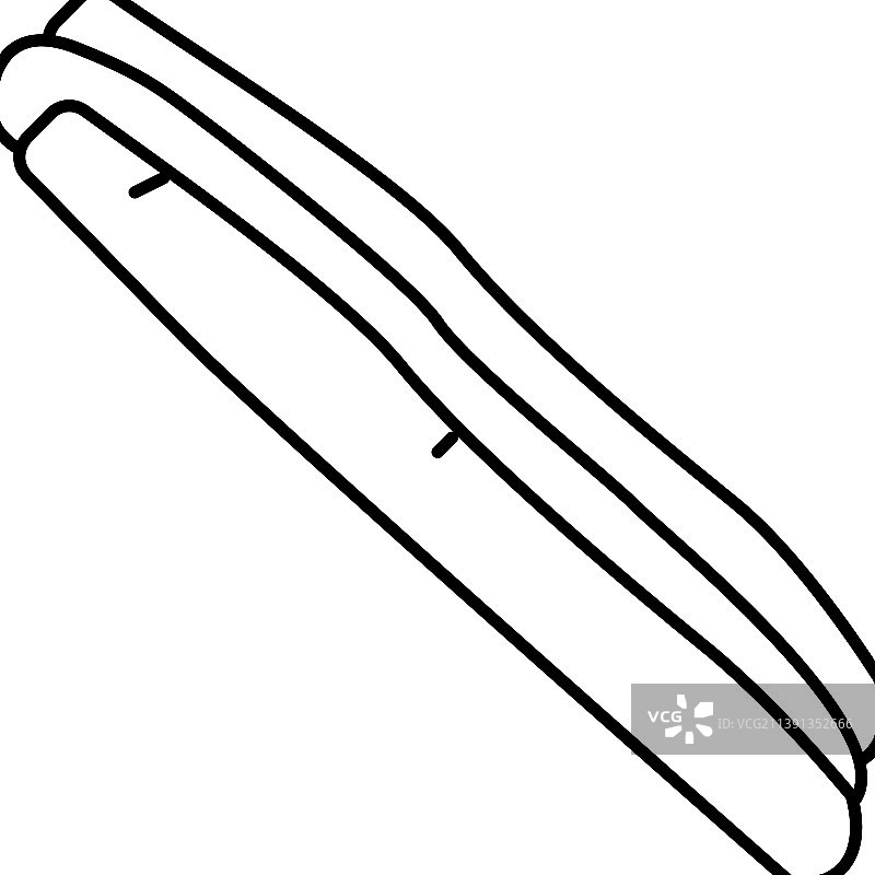 大西洋蛏线性图标图片素材