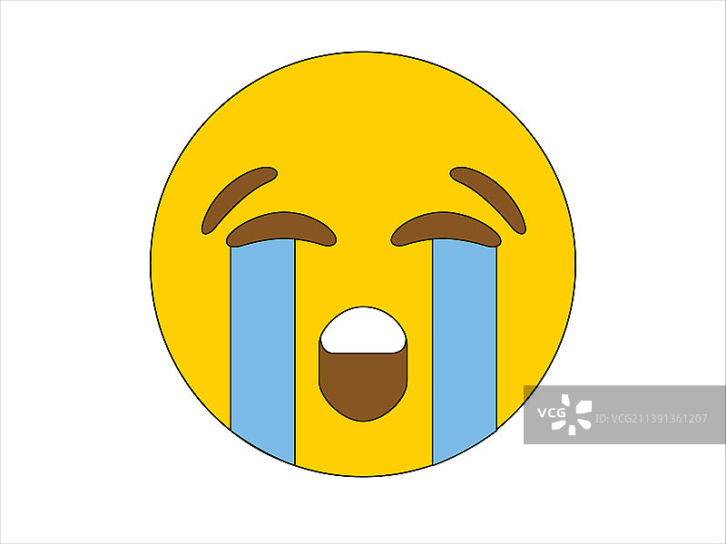 黄色倒霉的笑脸图片素材