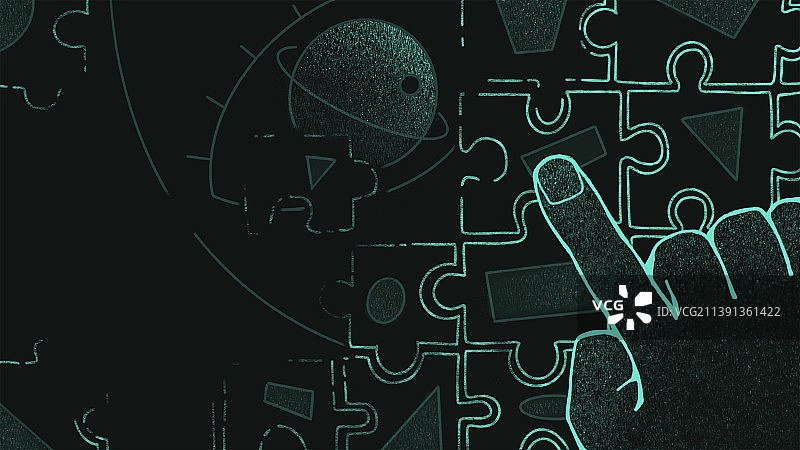 简约线条成长科技感艺术抽象手绘插画封面背景图片素材