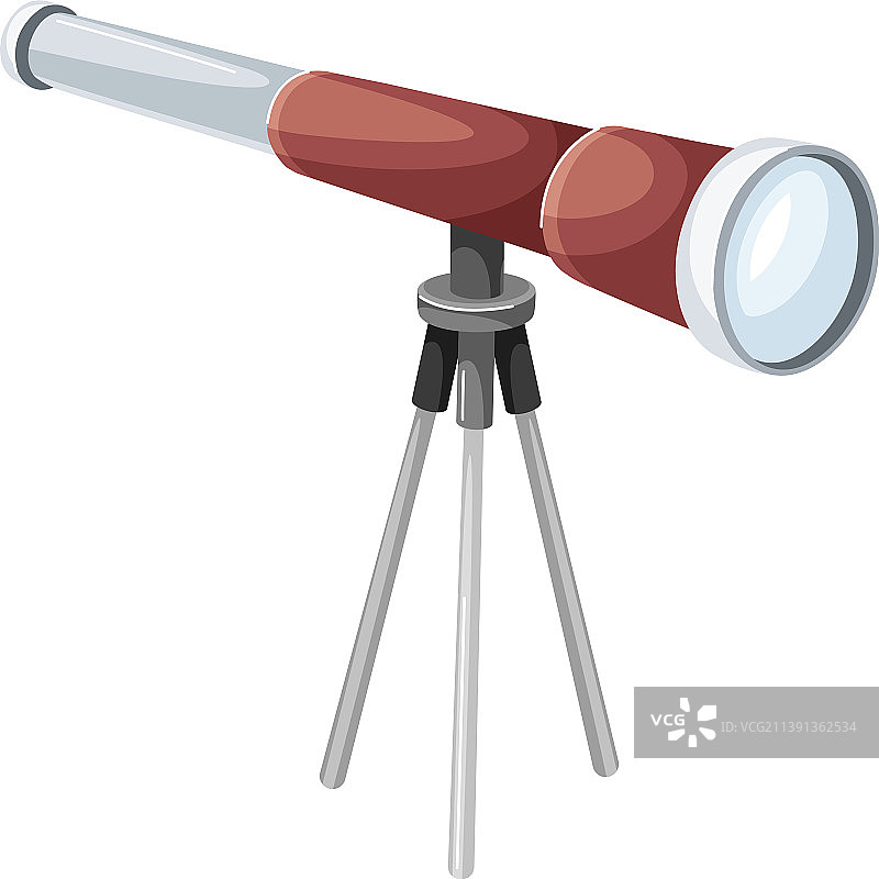 三脚架上的望远镜光学仪器图片素材