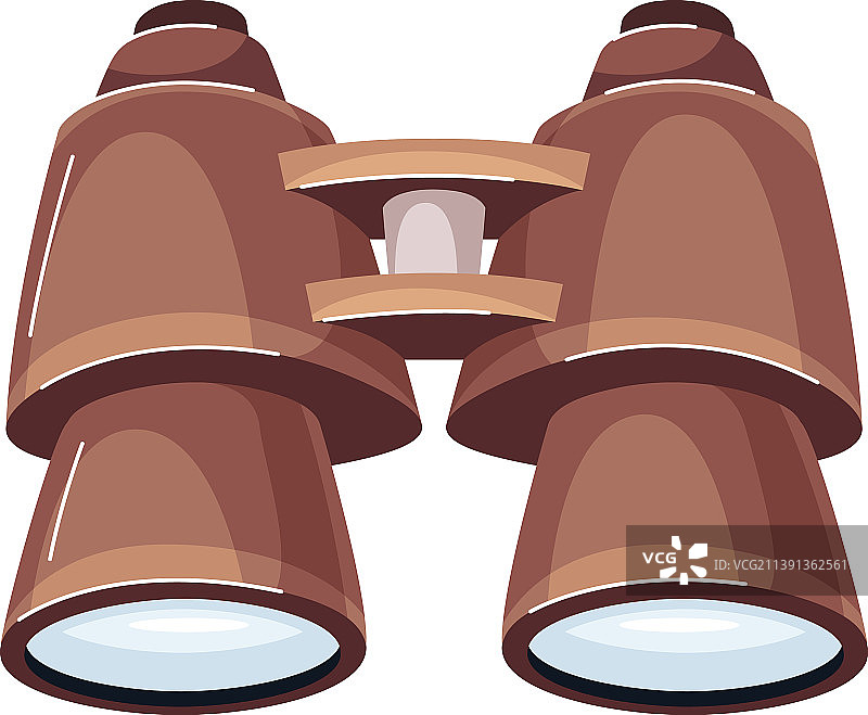 用于观看的金属双筒望远镜图片素材