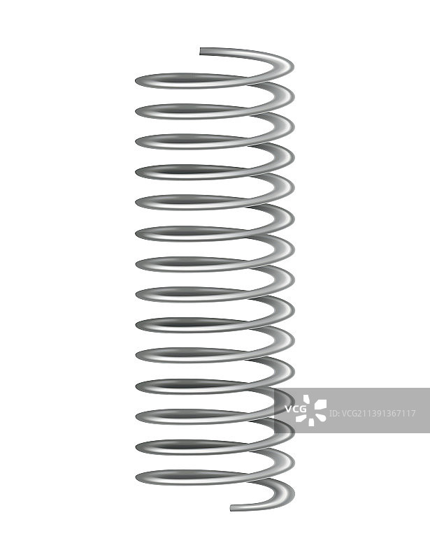 金属弹簧螺旋图标图片素材