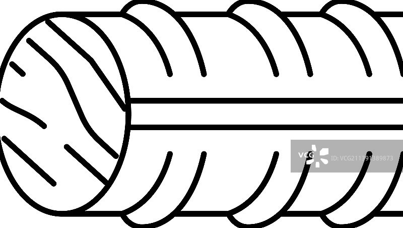 螺纹配件线条图标图片素材