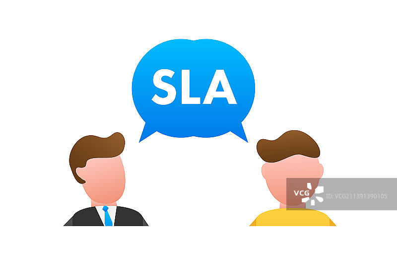 SLA - 服务水平协议承诺图片素材