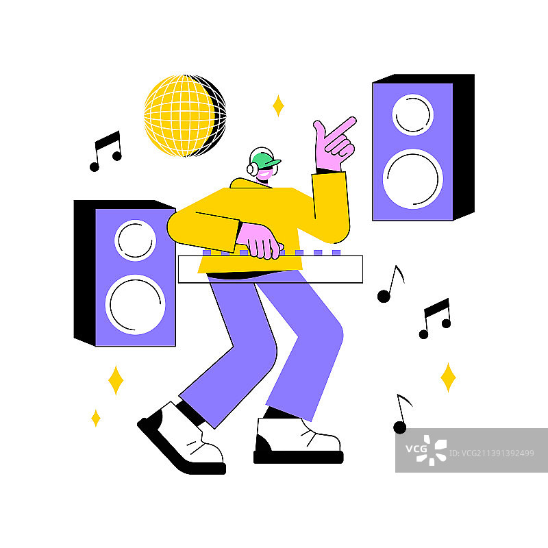 电子音乐抽象概念图片素材