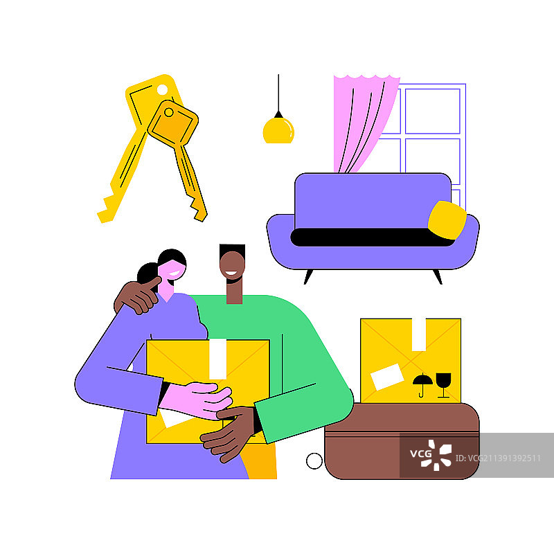 同居抽象概念图片素材