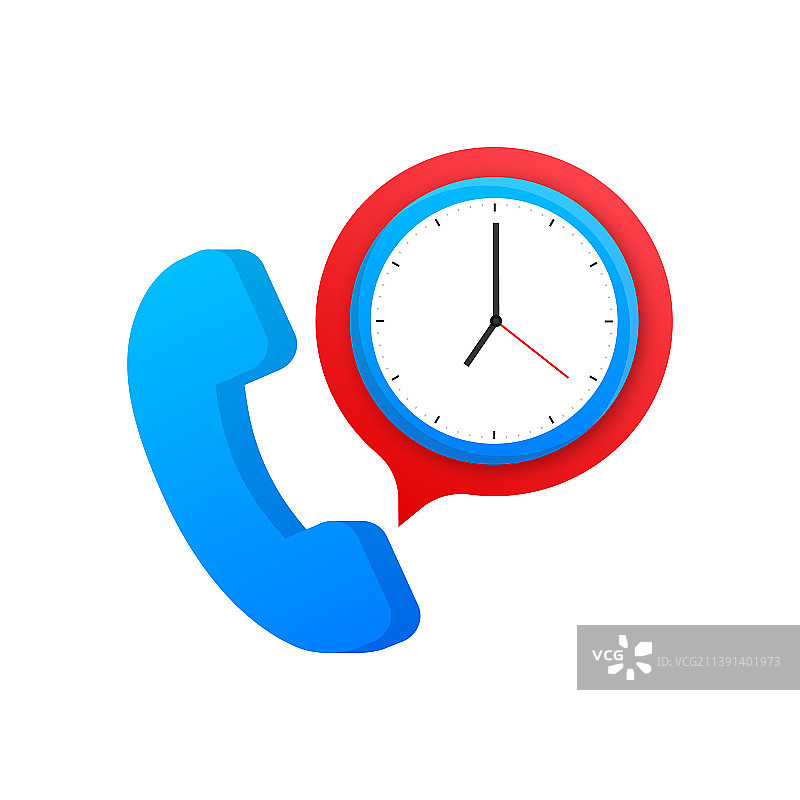通话时长图标和通话等待时间图片素材