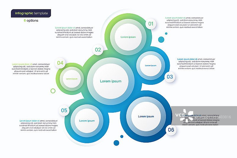 抽象渐变简约信息图图片素材