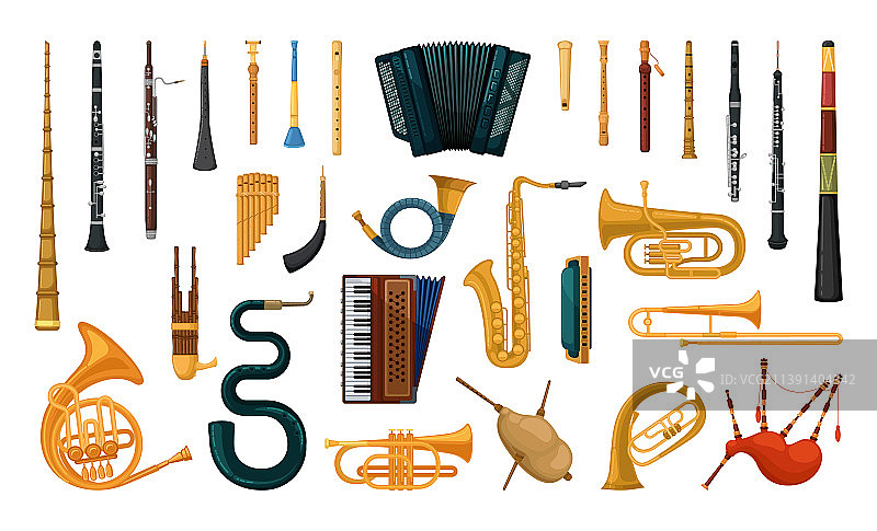 管乐器合集图片素材