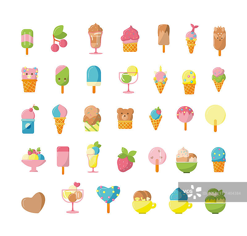 冰淇淋合集图片素材