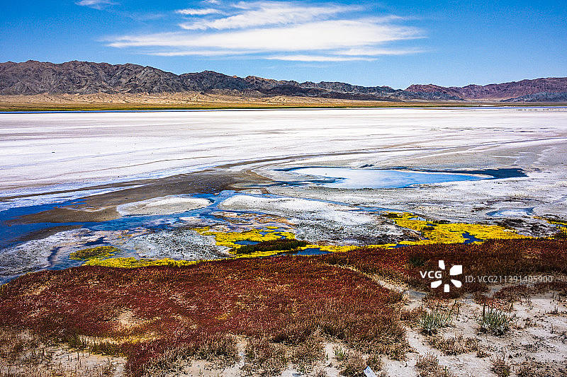 伊吾幻彩湖图片素材