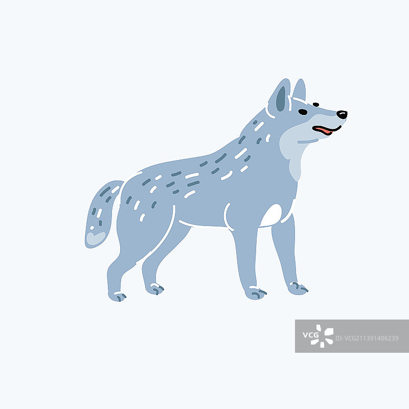 可爱的狼图片素材