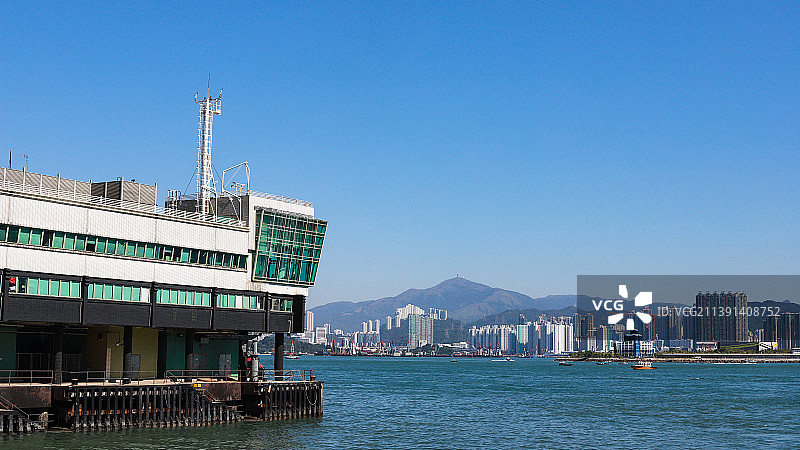 香港中环码头海景图片素材