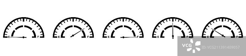 满油油量表图标集图片素材