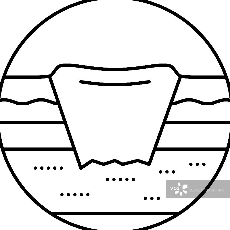 褥疮压力性溃疡疾病线性图标图片素材