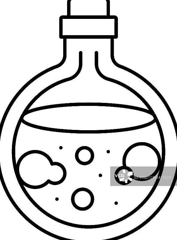 爱情药水线性图标图片素材