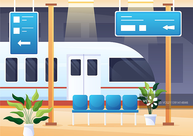 火车站列车运输场景图片素材