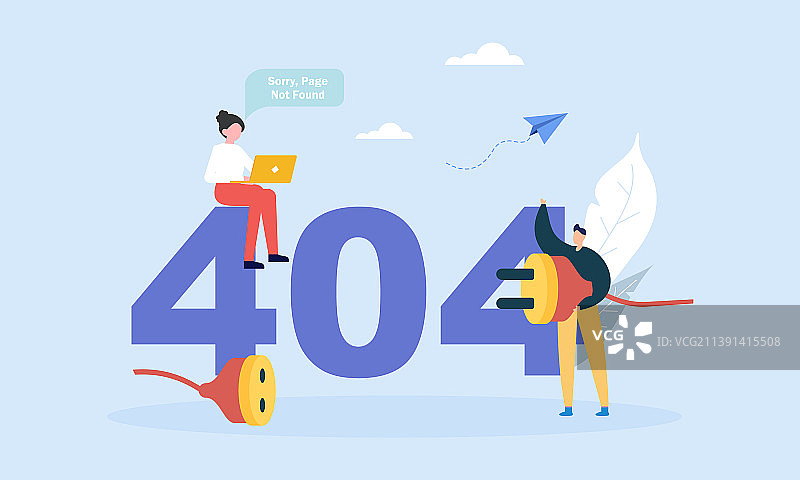 未找到页面隐喻，404页面错误图片素材
