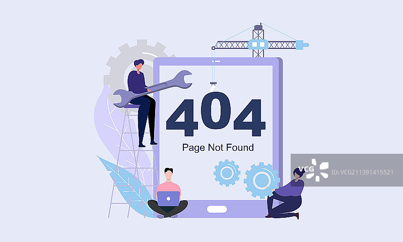 未找到页面隐喻，404页面错误图片素材