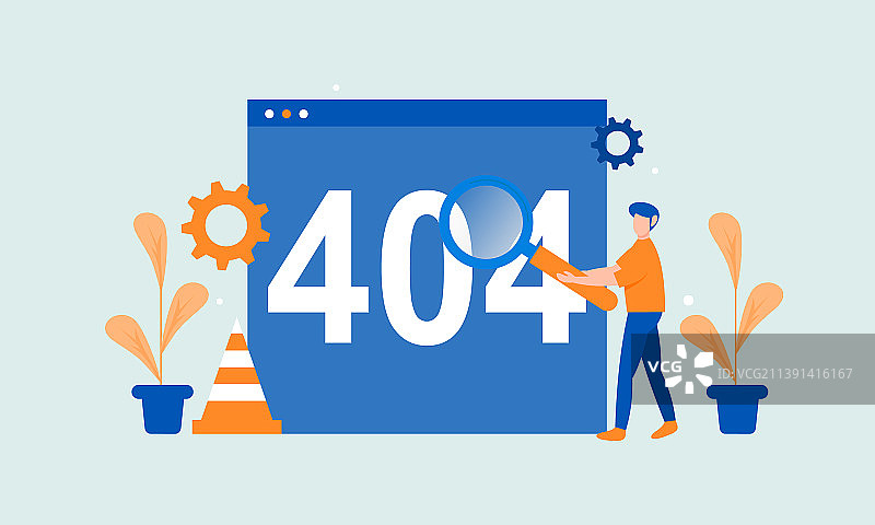 未找到页面隐喻，404页面错误图片素材