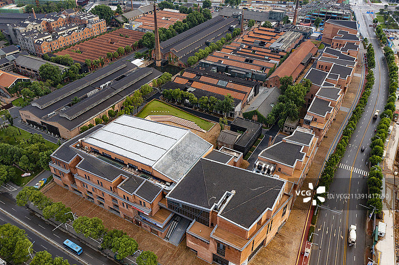 江西省景德镇市陶溪川航拍图片素材