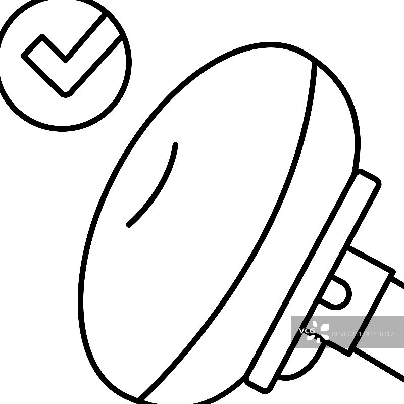安全气囊测试车线条图标图片素材