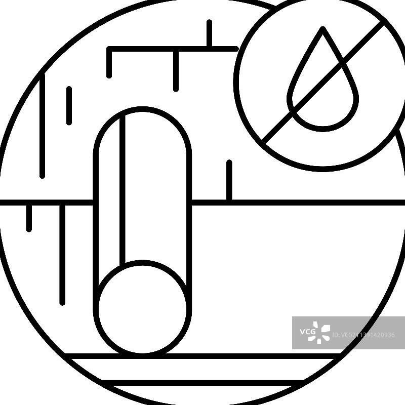 屋顶衬垫线条图标图片素材