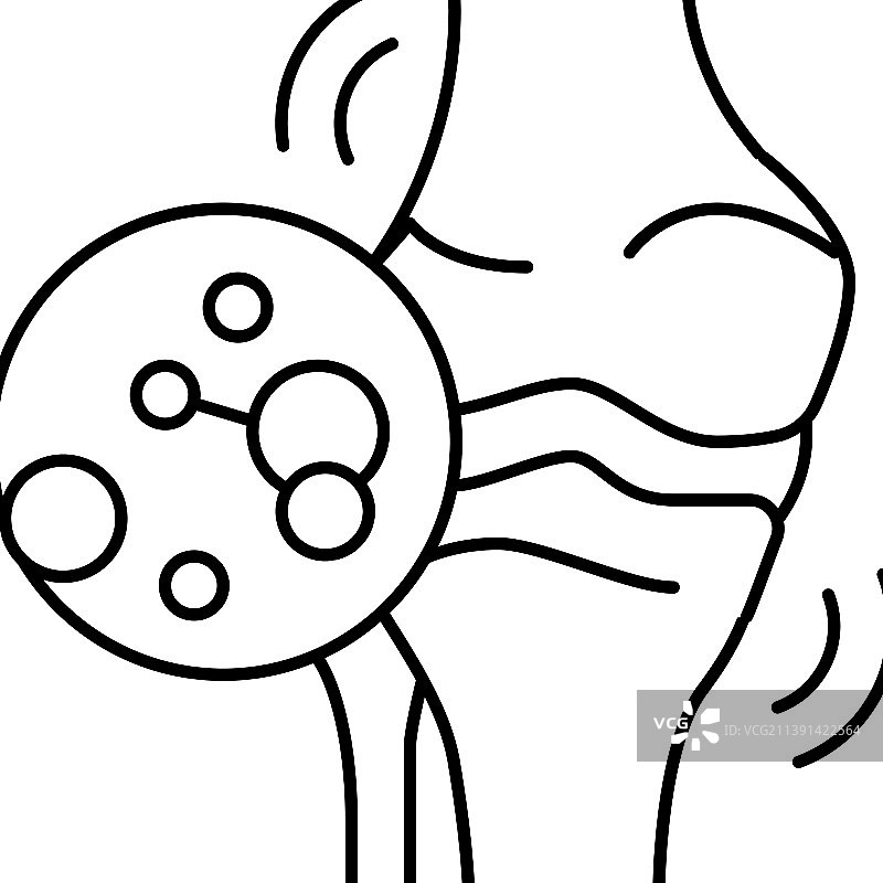 幼年特发性关节炎线性图标图片素材