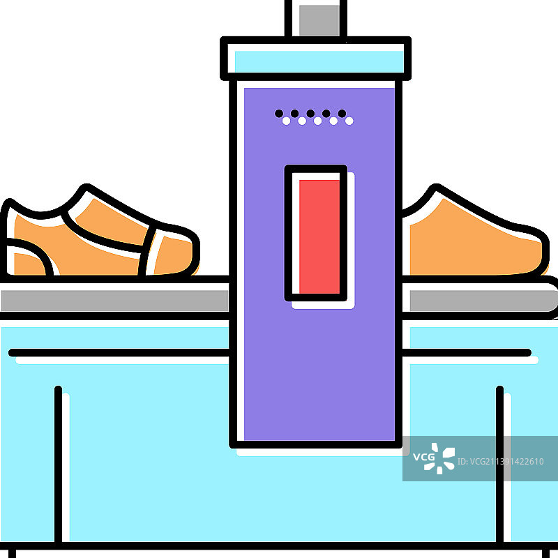 制鞋机彩色图标图片素材