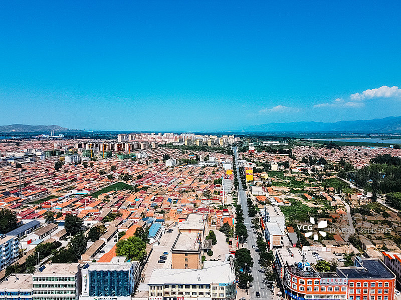 广灵县 广灵一中 万人新天 广泰西街 人民医院 壶流河湿地 雀山图片素材