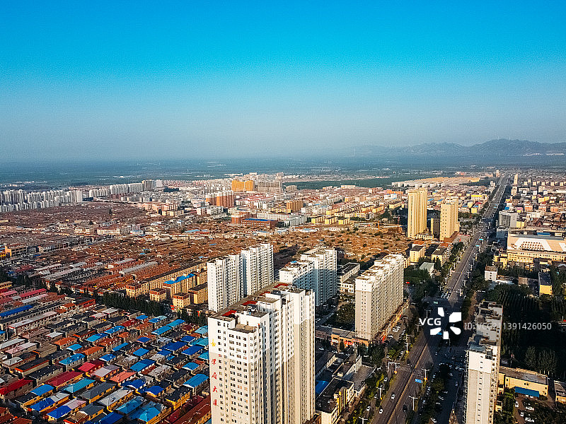 怀仁市 人民公园 图书馆 展览馆 旺火广场 体育馆 航拍图片素材