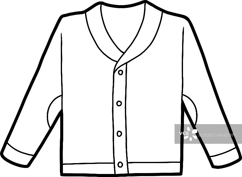 涂色书肘部补丁毛衣图片素材