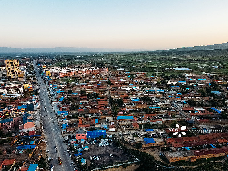 山阴县 同太路 文化广场 青年西路 新建西路 航拍图片素材