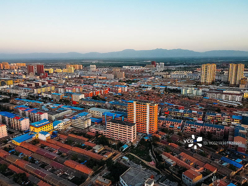 山阴县 同太路 文化广场 青年西路 新建西路 航拍图片素材