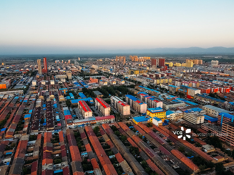 山阴县 同太路 文化广场 青年西路 新建西路 航拍图片素材